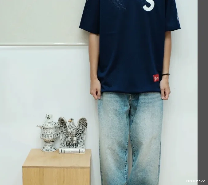 BASEBALL S ¥209 HENLEY 24FW LOGO TEE 0708